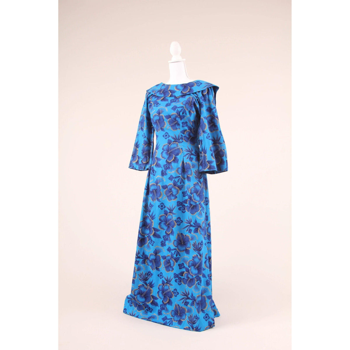 Pre-owned 70's Hawaiian Print Dress - theREMODA