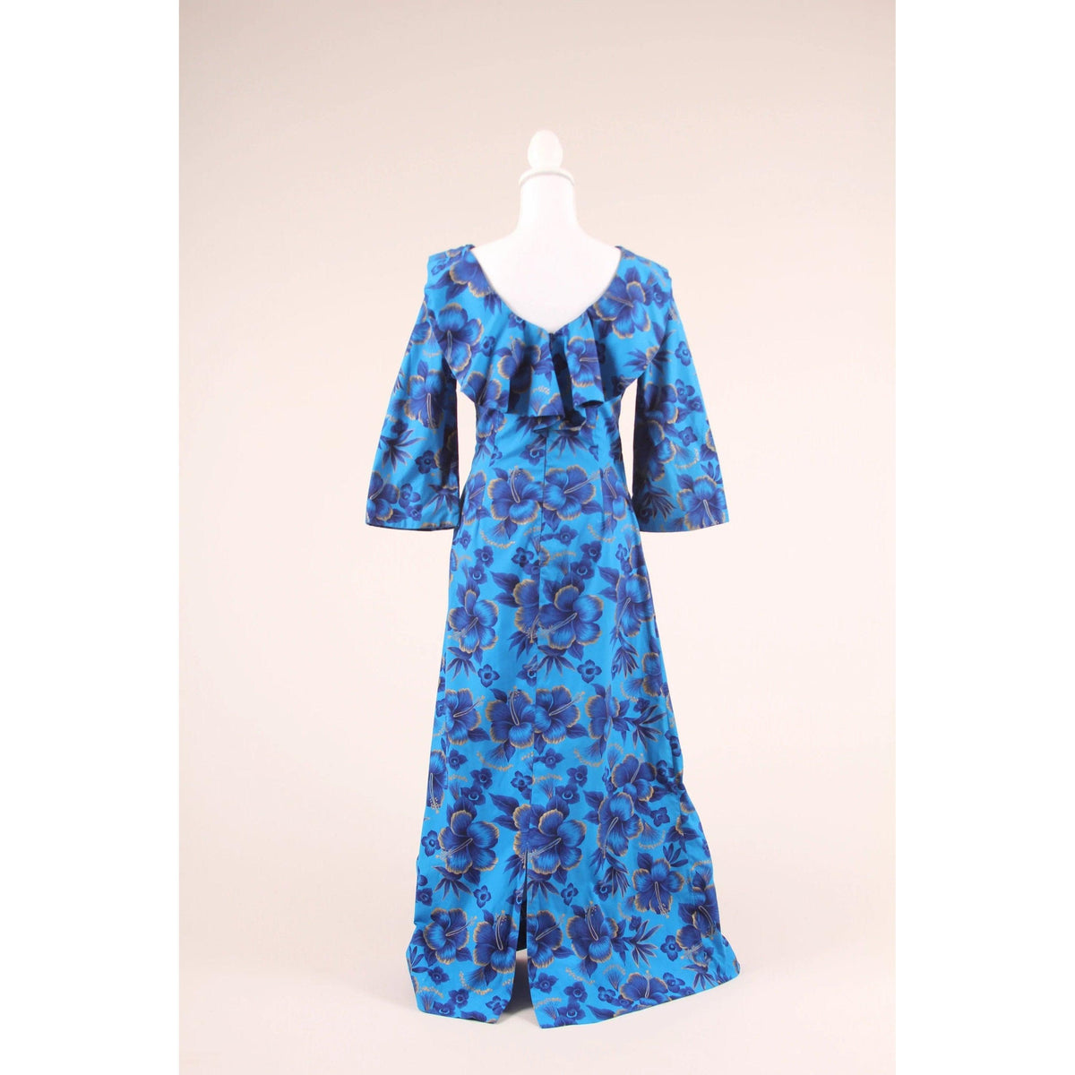 Pre-owned 70's Hawaiian Print Dress - theREMODA