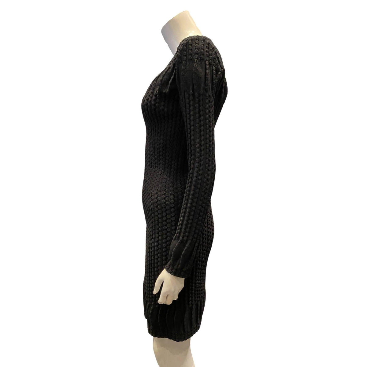 Pre-Owned ALAIA Black Knitted Wool Dress | Size M - theREMODA