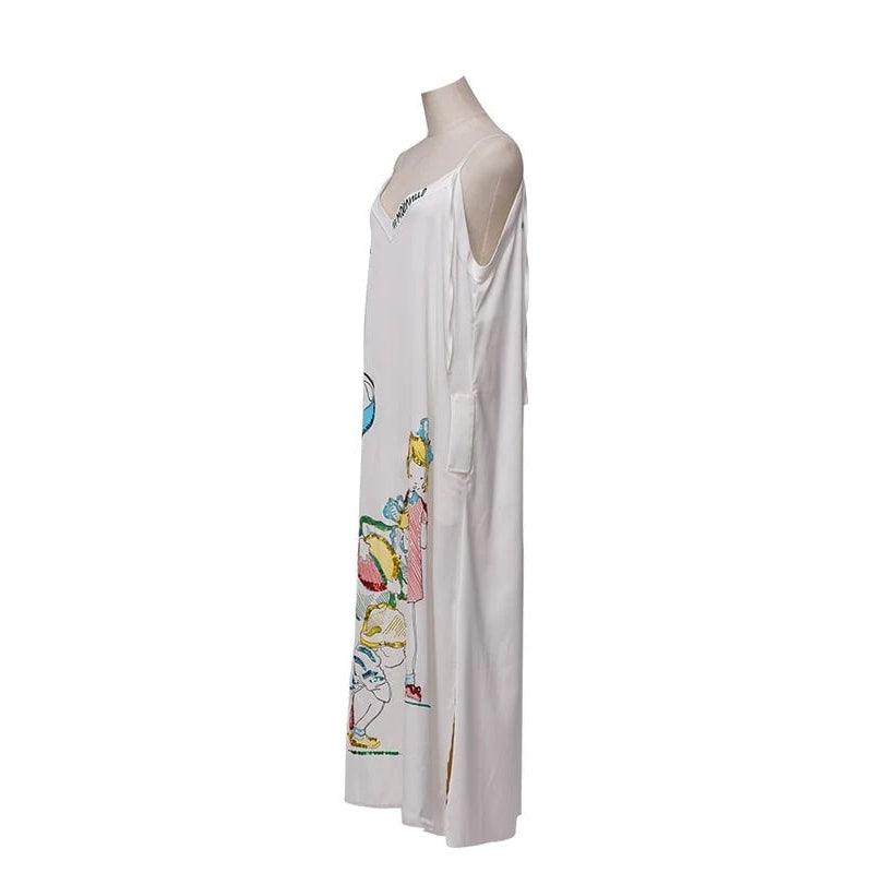 Pre-owned ALEXANDER ARUTYUNOV White Silk Slip Maxi Dress - theREMODA
