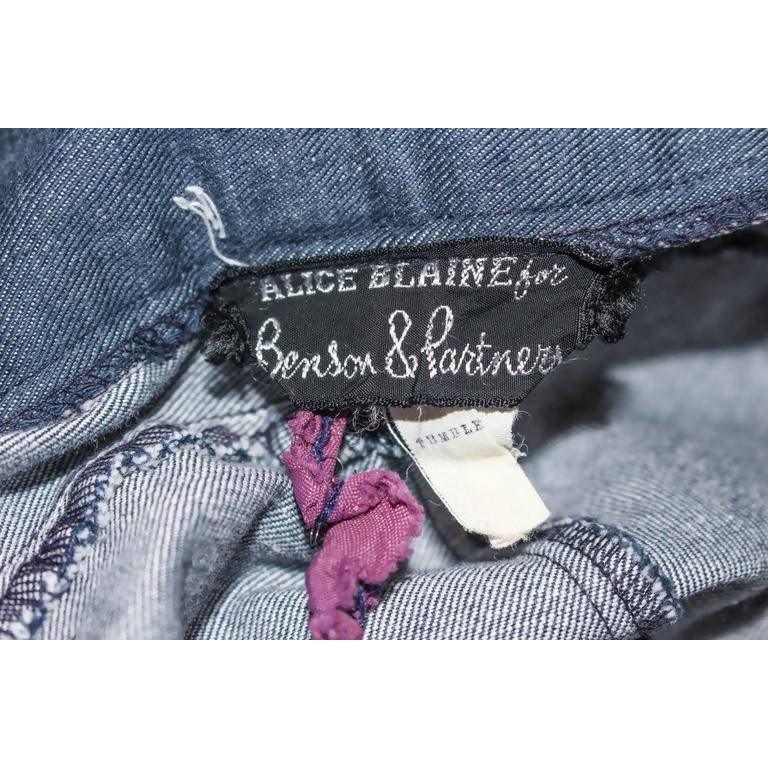 Pre-Owned ALICE BLAINE Vintage Denim Maxi Skirt | Size US 4 - EU 34 - theREMODA