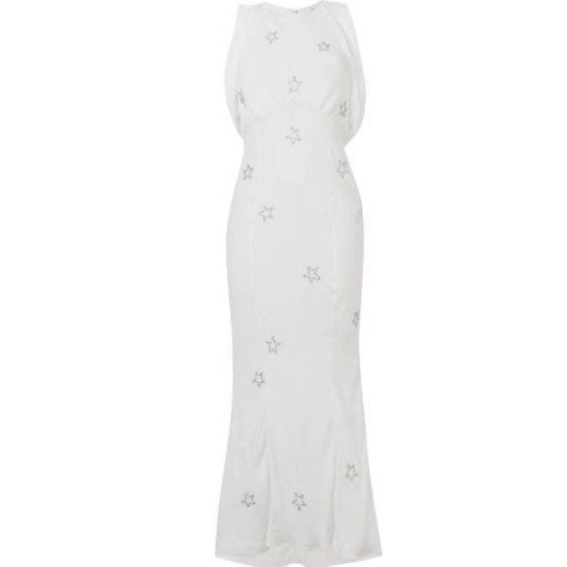 Pre-Owned ATTICO White Silk Dress | Size US 4 - IT 40 - theREMODA
