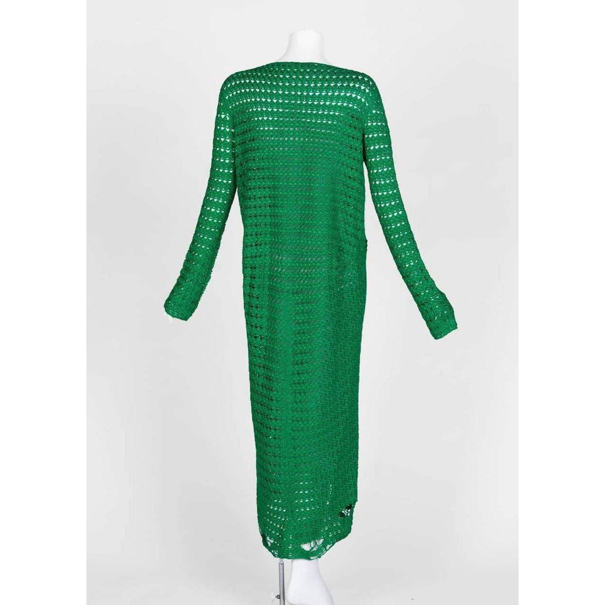 Pre-Owned BALENCIAGA Green Crochet Dress | Size EU 40 - US 10 - theREMODA