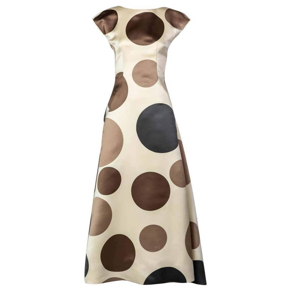 BALENCIAGA JOSEPHUS THIMISTER Runway Silk Polka Dot Dress