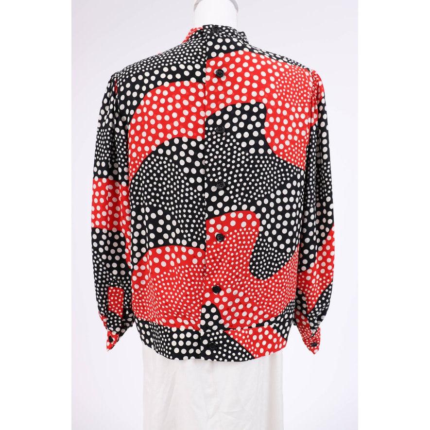 Pre-Owned BILL BLASS 90's Silk Top and Jacket | Size L/XL - theREMODA