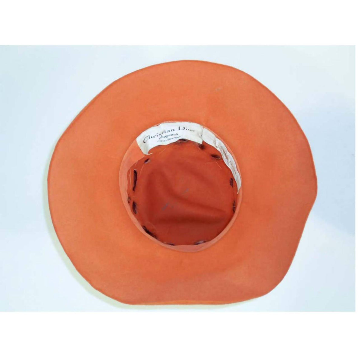 Pre-Owned CHRISTIAN DIOR Chapeaux Orange Floppy Hat - theREMODA