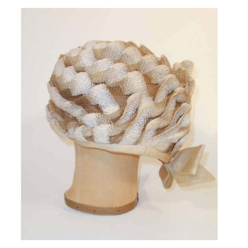 Pre-Owned CHRISTIAN DIOR Chapeaux Woven Textured Net Hat - theREMODA
