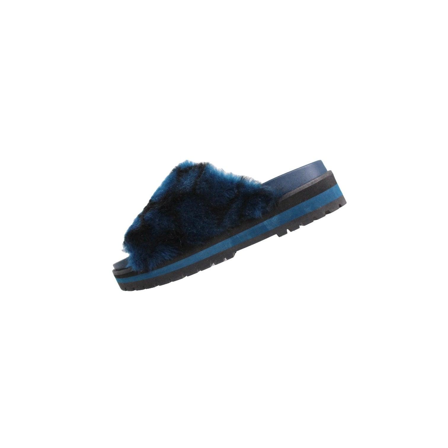 Blue coach slides hot sale