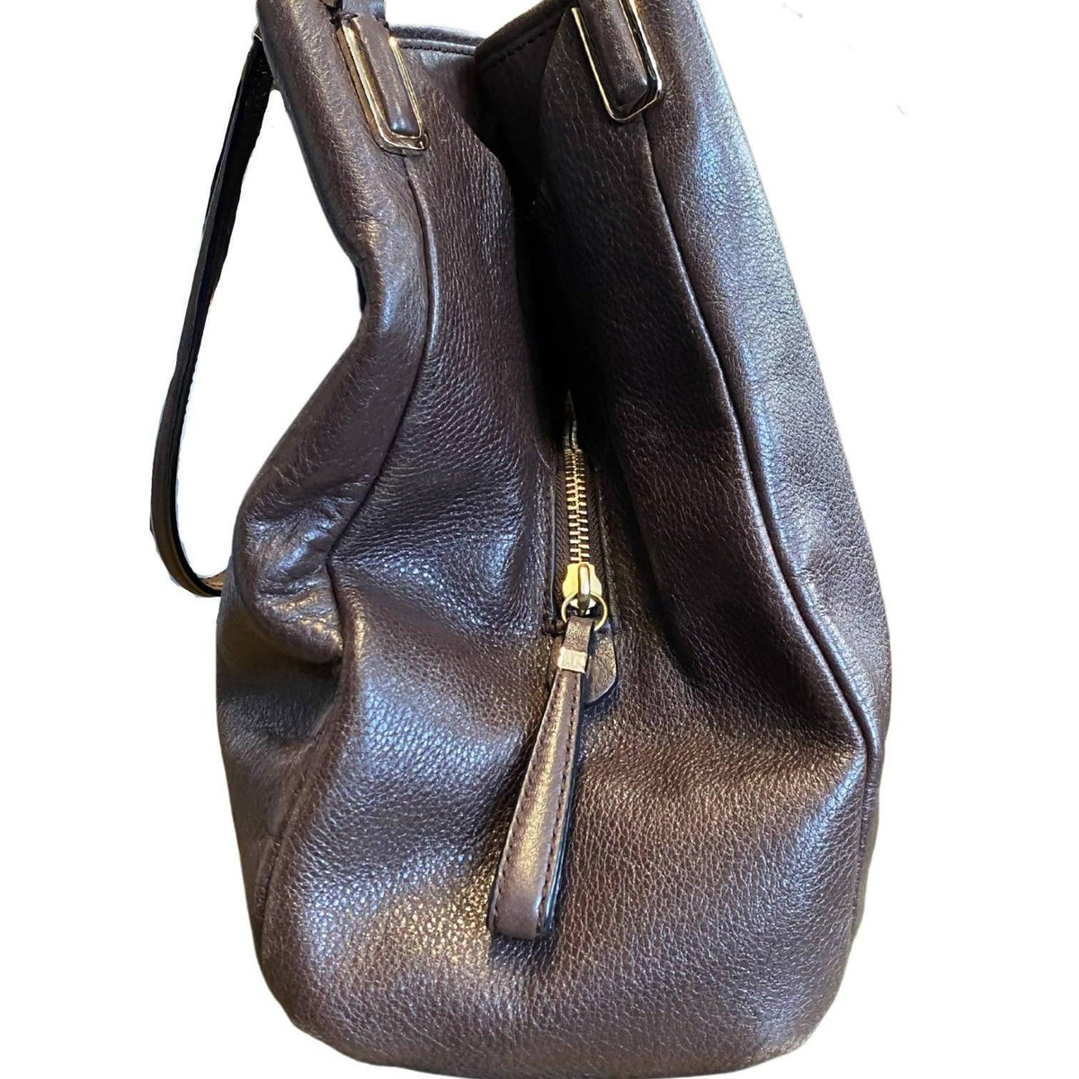 Pre-owned COACH Brown Leather Bucket Handle Bag - theREMODA