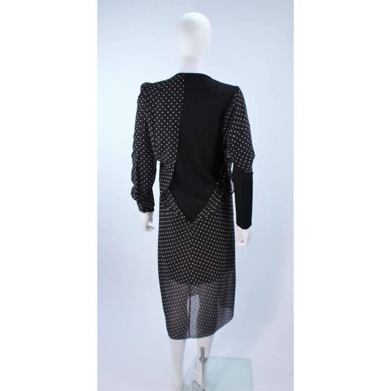 Pre-Owned COMME DES GARÇONS Black & White Polka Dot Dress | Size S - theREMODA