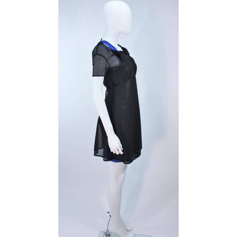 Pre-Owned COMME DES GARÇONS Black Draped Mesh Net Dress Ensemble | Size S - theREMODA