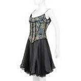 Pre-Owned EAVIS & BROWN 1990's Floral & Peacock Corset, Chiffon Skirt | Size M - theREMODA
