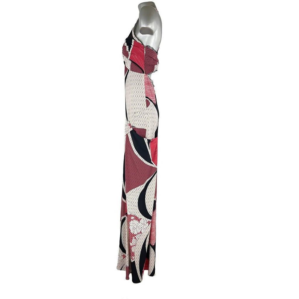 Pre-Owned EMILIO PUCCI Multicolored Halter Maxi Dress | Size M - theREMODA