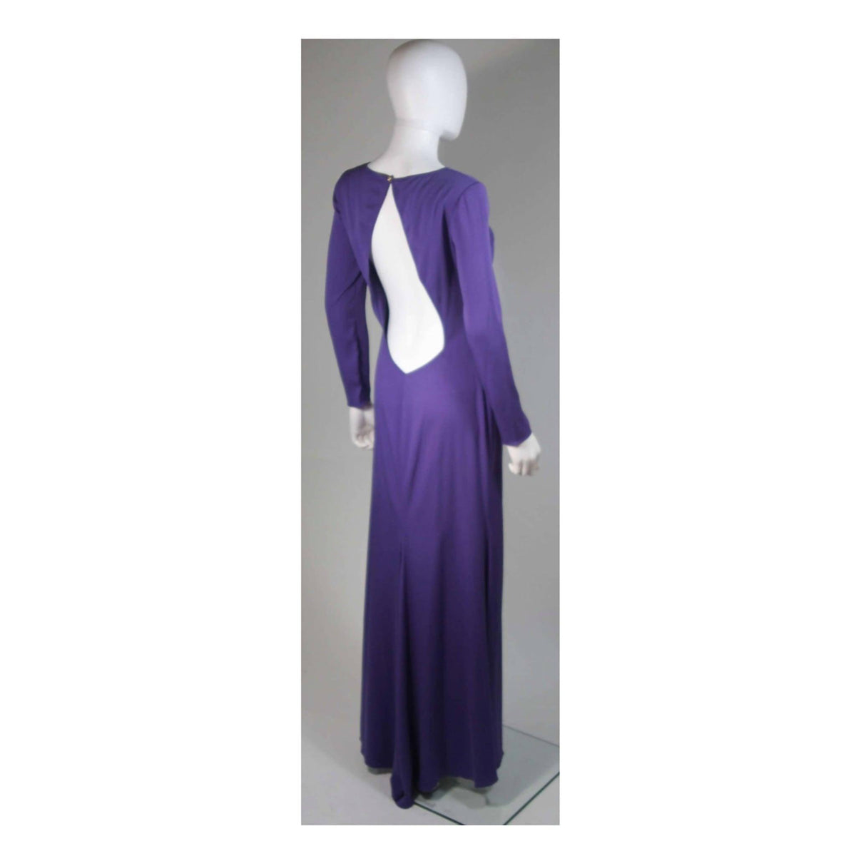 Pre-Owned EMILIO PUCCI Purple Silk Gown with Open Back | Size M - theREMODA