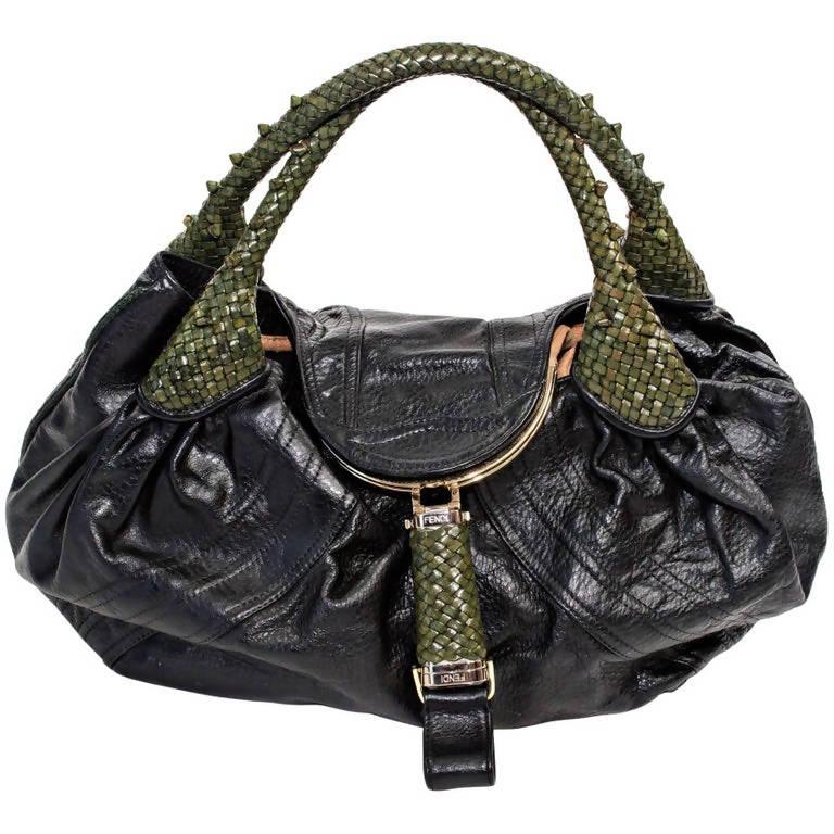 Pre-owned FENDI Nappa Black Leather Bag - theREMODA