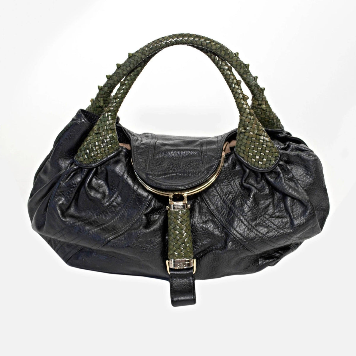 Pre-owned FENDI Nappa Black Leather Bag - theREMODA