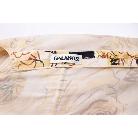 Pre-Owned GALANOS 80's Silk Top | Size L/XL - theREMODA