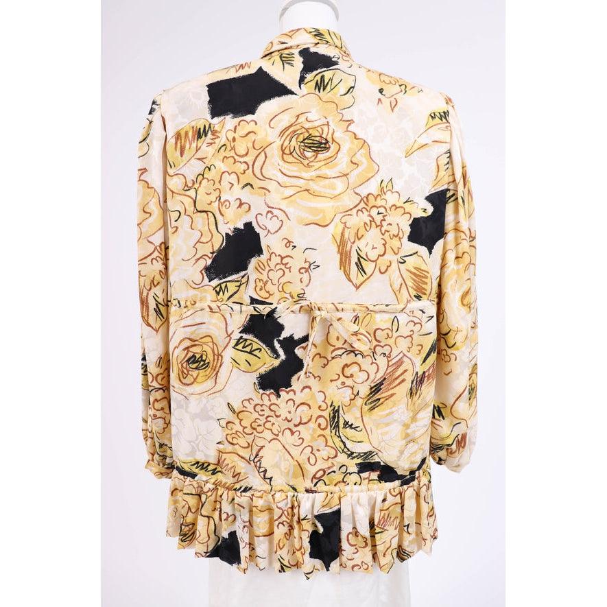 Pre-Owned GALANOS 80's Silk Top | Size L/XL - theREMODA