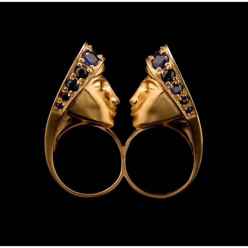 Pre-Owned GIL ZOHAR Gold Kiss Ring | Size S - theREMODA