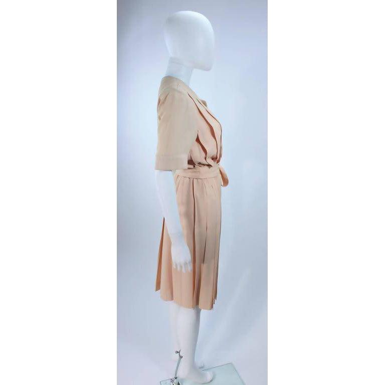 Pre-Owned GIVENCHY Couture Cream Ivory Silk Wrap Dress | Size US 2 - EU 32 - theREMODA