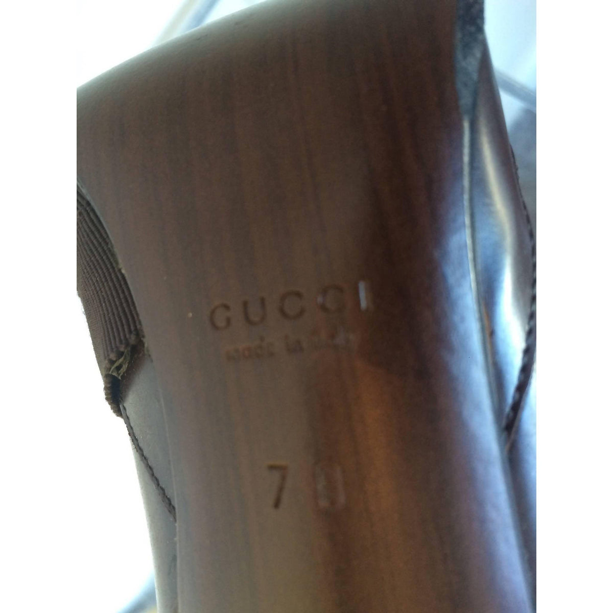 Pre-owned GUCCI Brown Leather Pumps | US 7 - EU 37 - theREMODA