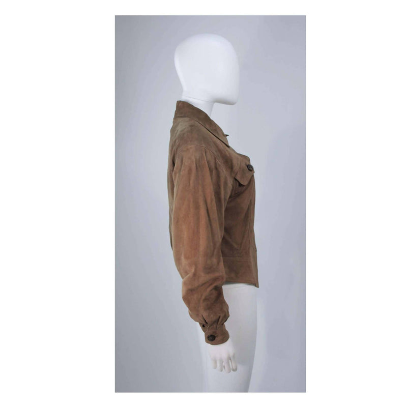 Pre-Owned GUCCI Brown Suede Jacket | US 8 - EU 40 - theREMODA