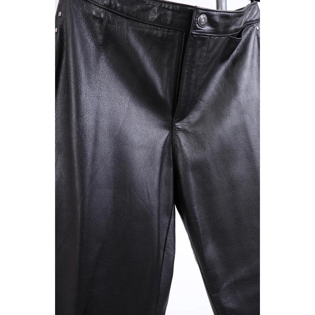 HARLEY DAVIDSON 2000's Black Leather Pants | Medium – theREMODA