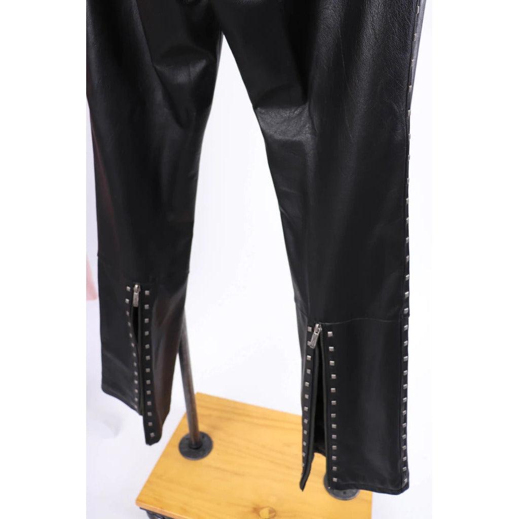 HARLEY DAVIDSON 2000's Black Leather Pants | Medium – theREMODA