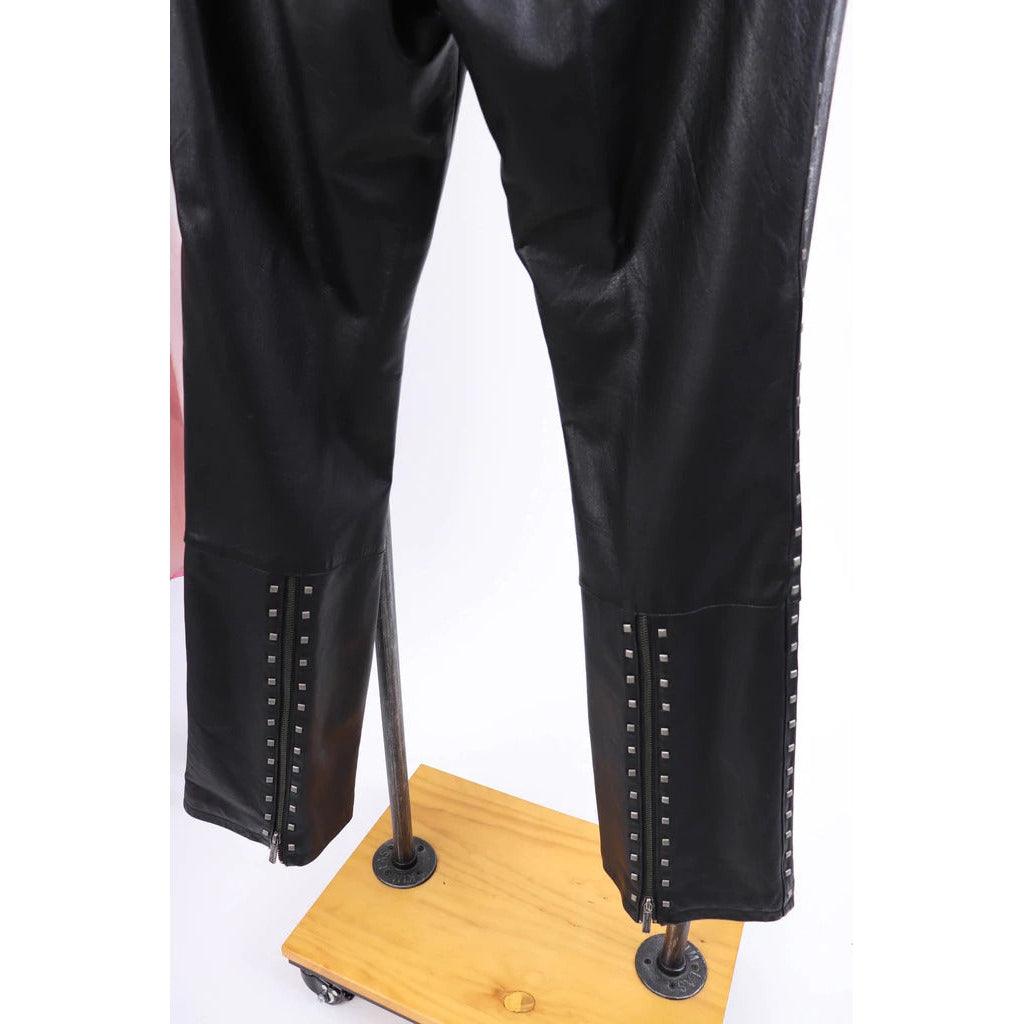 HARLEY DAVIDSON 2000's Black Leather Pants | Medium – theREMODA