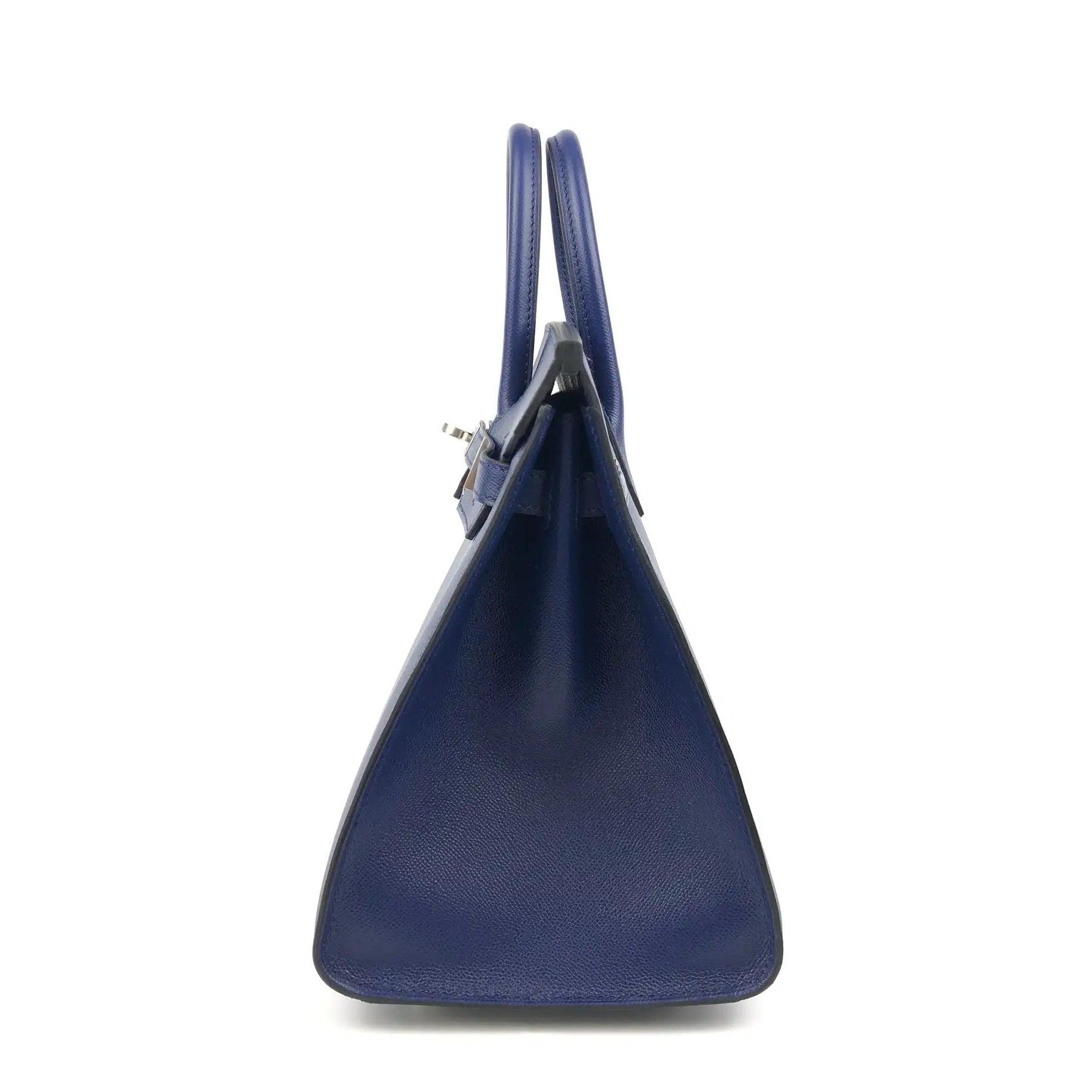 Hermès - Authenticated Birkin 25 Handbag - Leather Blue Plain for Women, Never Worn, with Tag