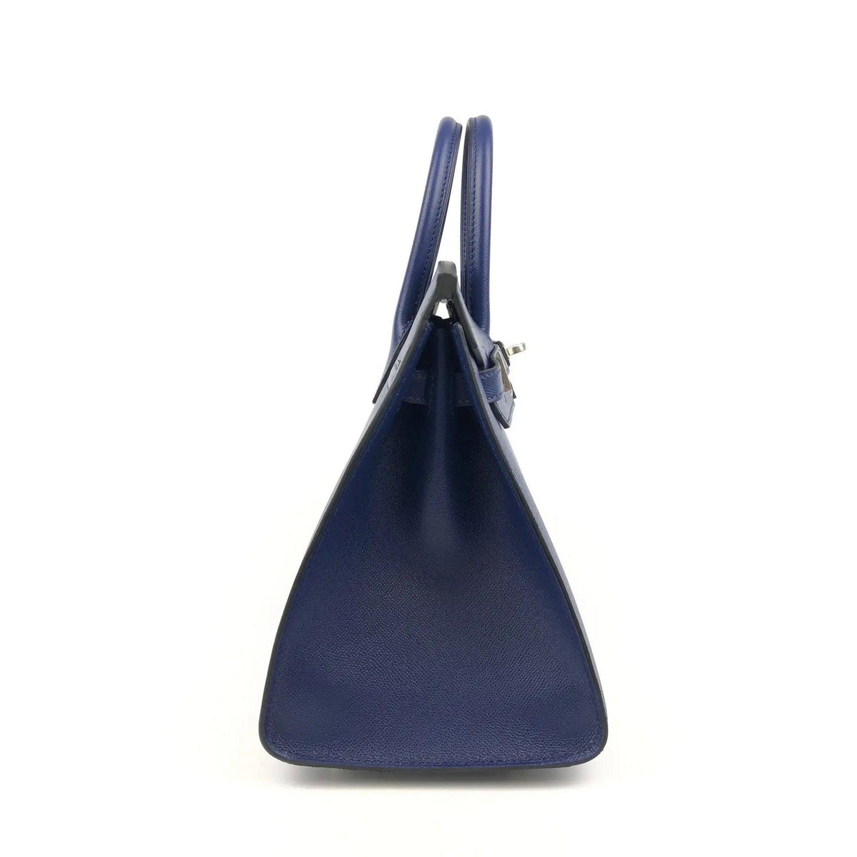 Hermes Birkin 25 Sapphire Blue Sellier Madame Leather Bag