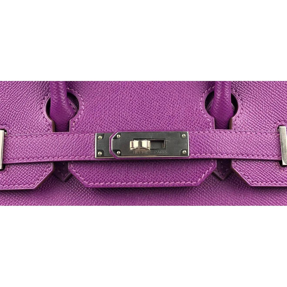 Pre-owned HERMES Birkin 30 Anemone Purple Epsom Leather Bag - theREMODA