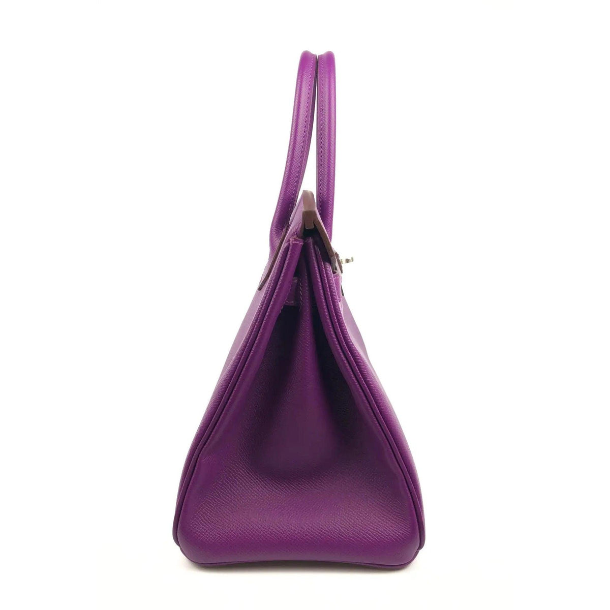Pre-owned HERMES Birkin 30 Anemone Purple Epsom Leather Bag - theREMODA
