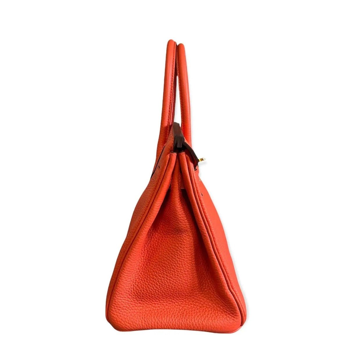 Hermes Birkin Handbag Orange Poppy Togo with Gold Hardware 30 For
