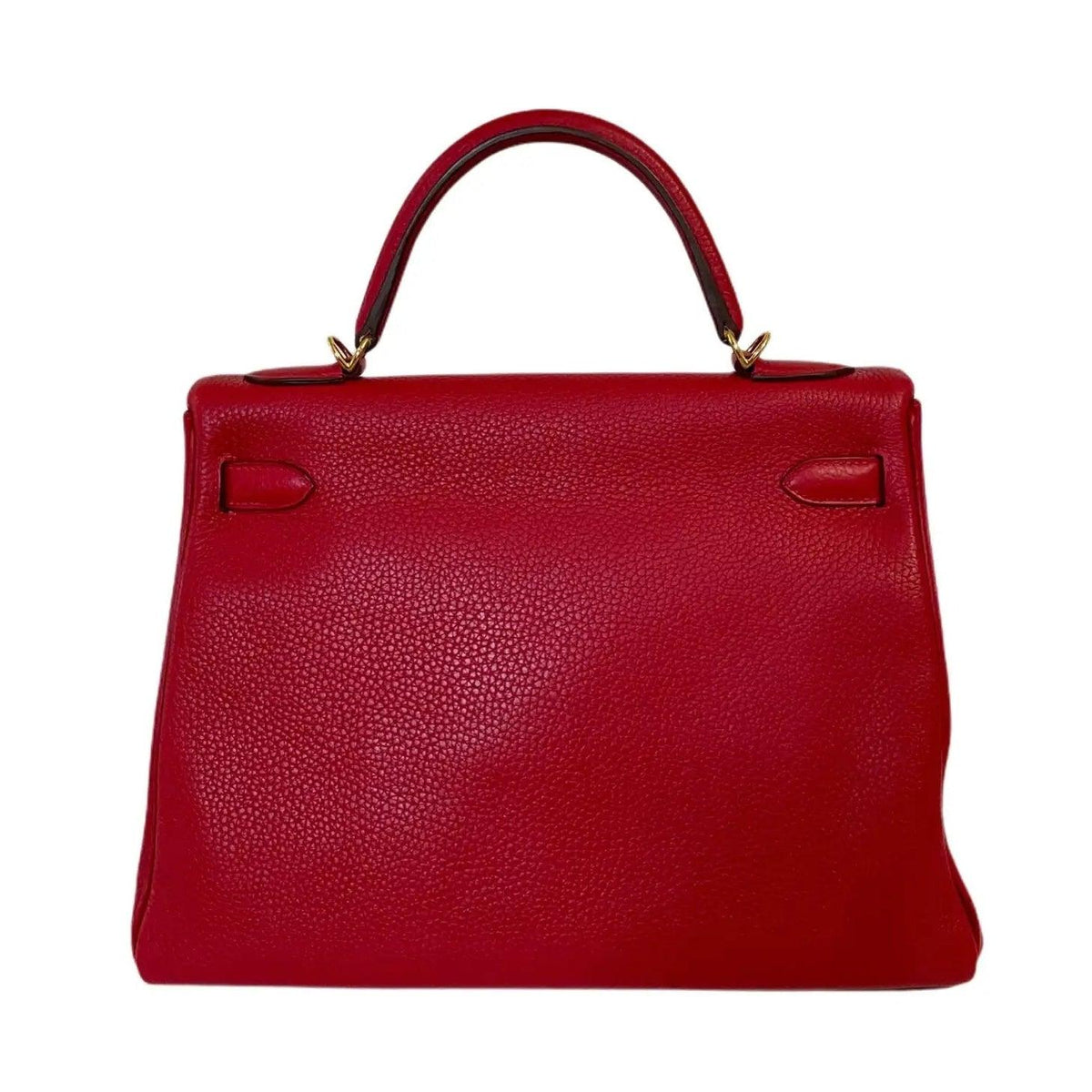 Pre-owned HERMES Kelly 32 Rogue Casaque Red Bag - theREMODA