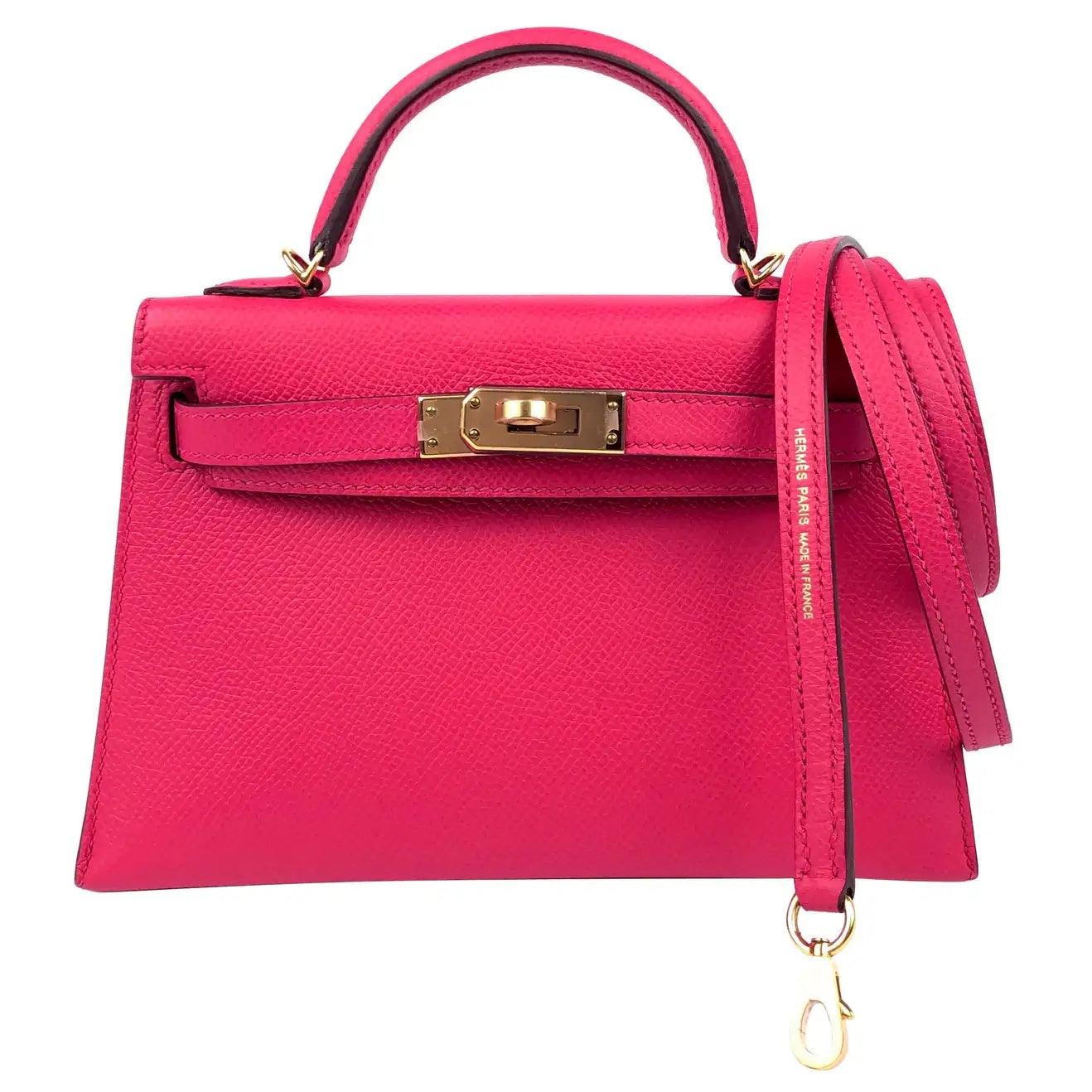 Shop HERMES Kelly Women's Pink Bags