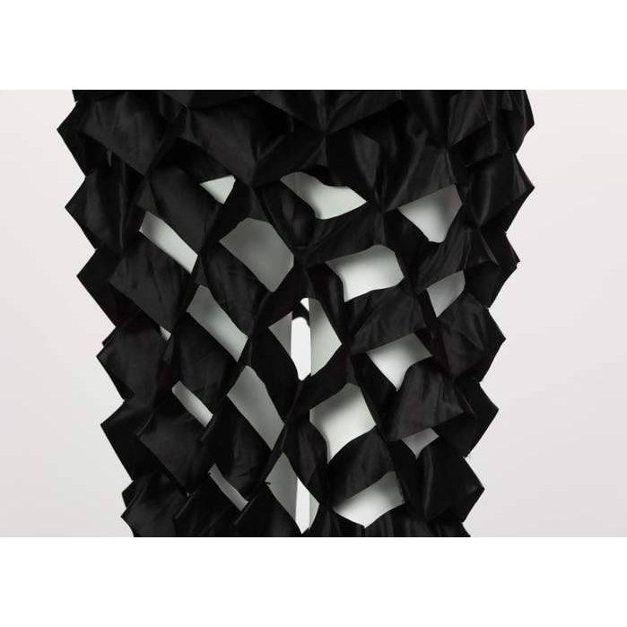 Pre-Owned ISSEY MIYAKE Black Satin Ribbon Cage Skirt | Size S - theREMODA