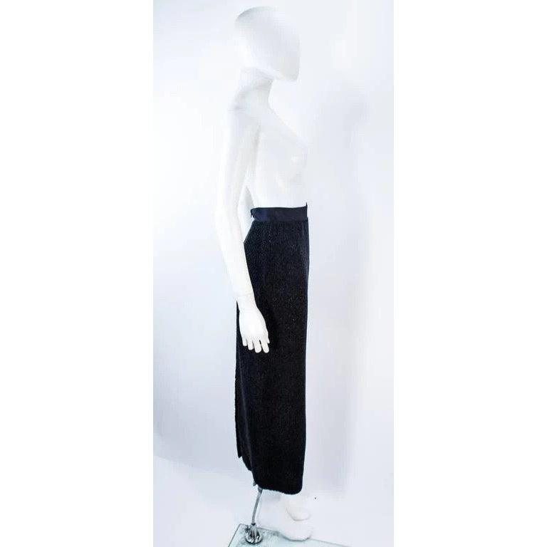 Pre-Owned JEAN PAUL GAULTIER Vintage Beaded Full Length Silk Skirt - theREMODA