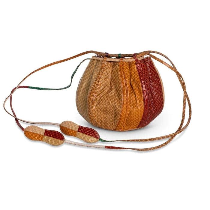 Pre-owned JUDITH LEIBER Multicolored Snakeskin Beach Ball Shoulder Bag, 1980s - theREMODA