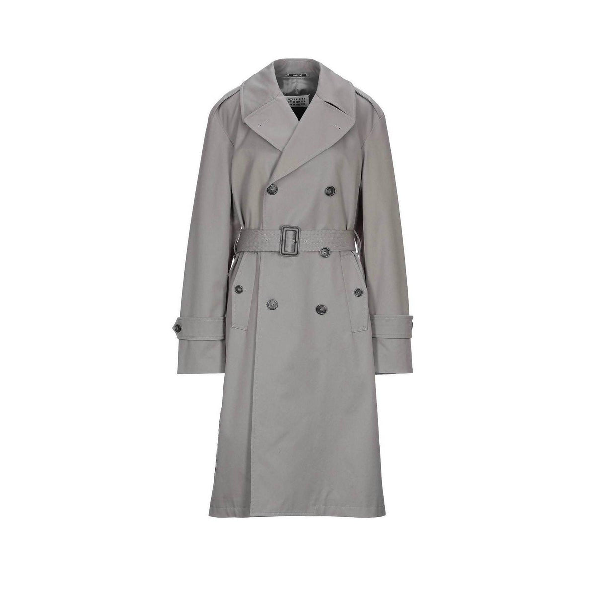 Pre-Owned MAISON MARGIELA Grey Cotton Trench Coat | Size US 4 - theREMODA