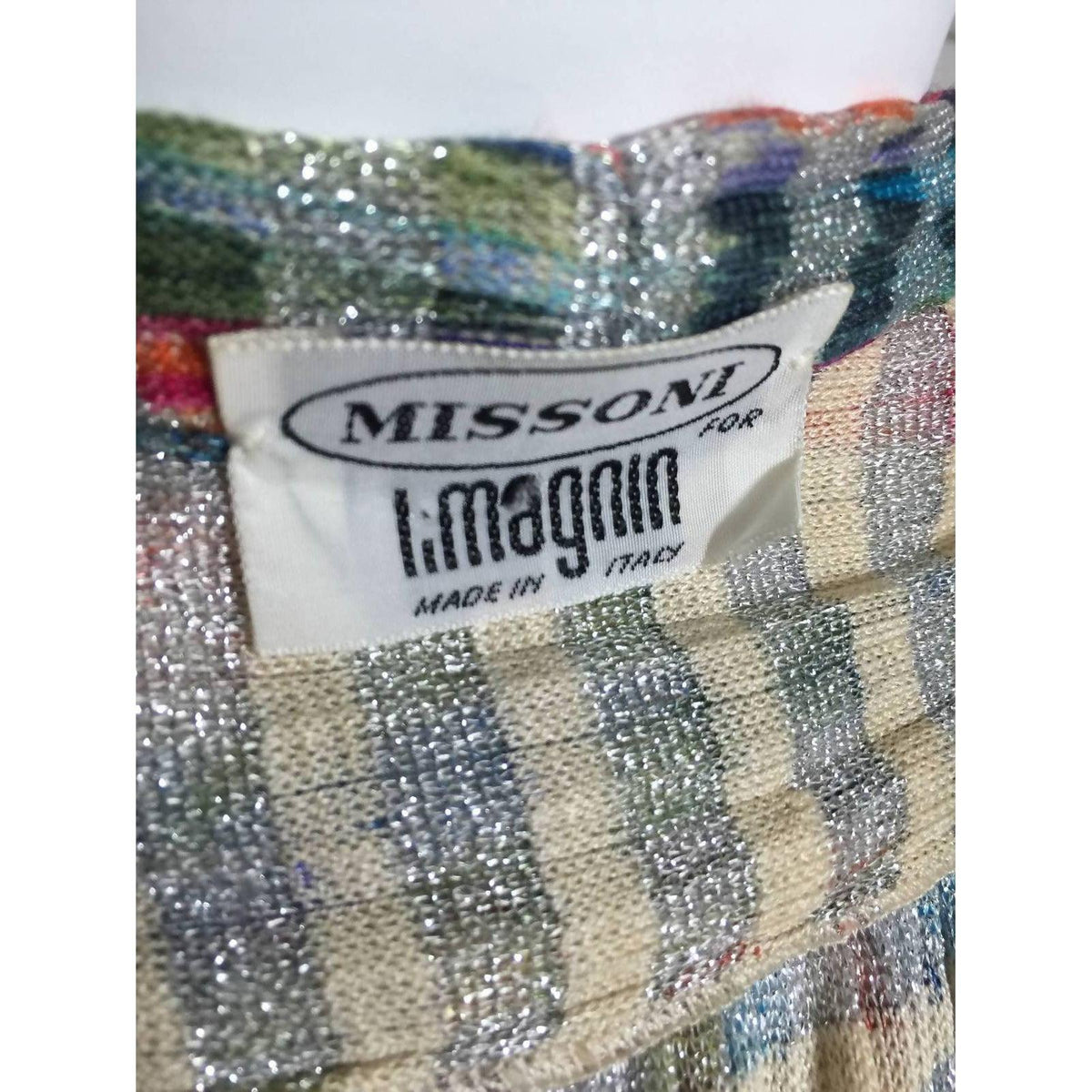 Pre-Owned MISSONI Metallic Knit Cardigan Top | Size M-L - theREMODA