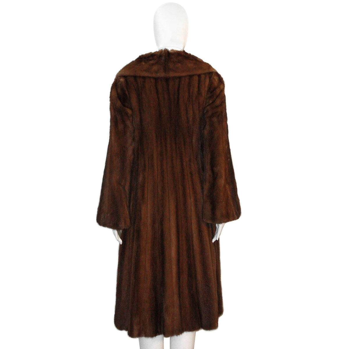 Pre-Owned NORMAN NORELL FOR MICHAEL FORREST 1970's Natural Mink Coat - theREMODA