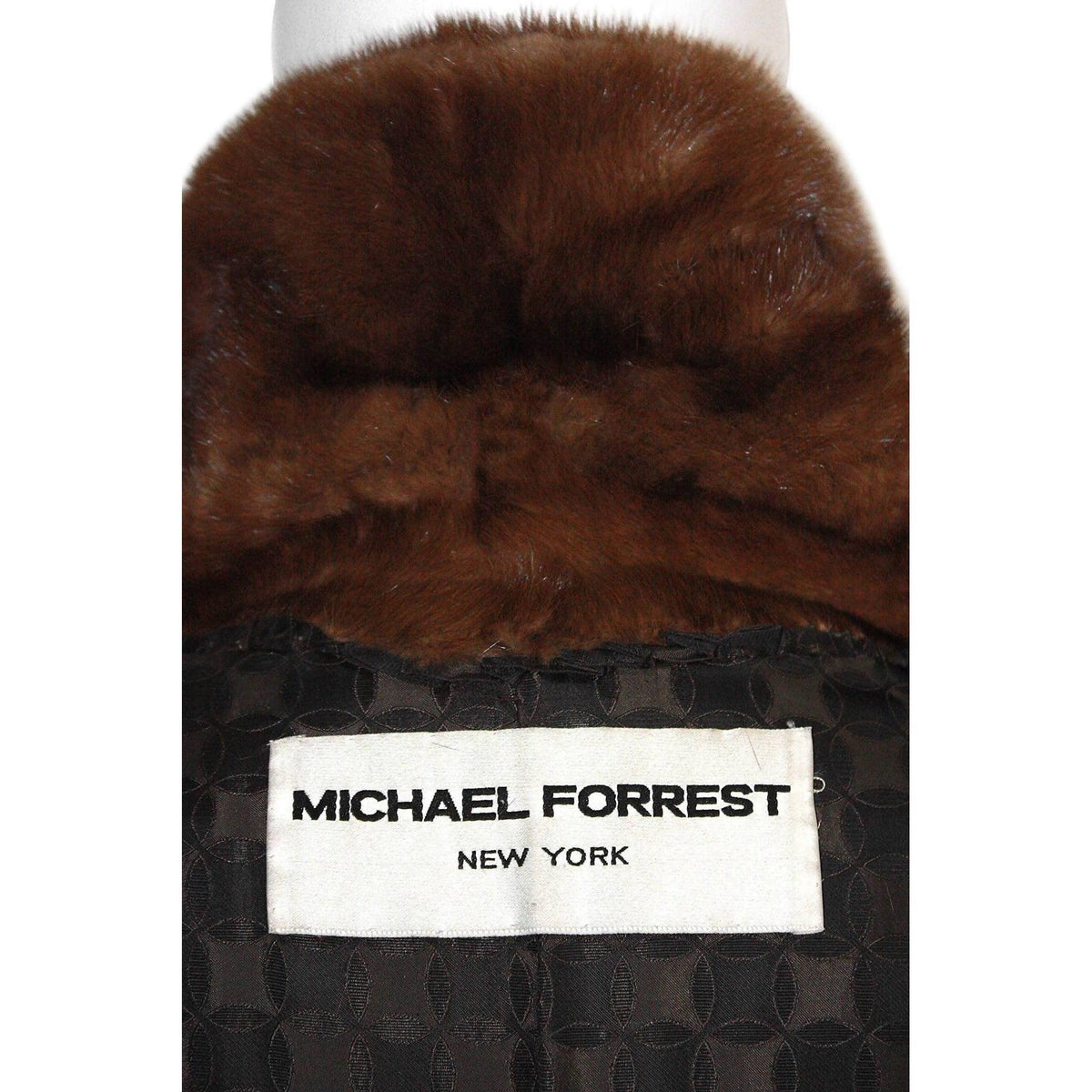 Pre-Owned NORMAN NORELL FOR MICHAEL FORREST 1970's Natural Mink Coat - theREMODA