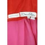 Pre-Owned OSCAR DE LA RENTA Orange Raspberry Ombre Chiffon Gown | US 8 - theREMODA