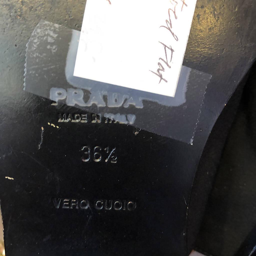 Pre-owned PRADA Black Flat Sling Backs - theREMODA