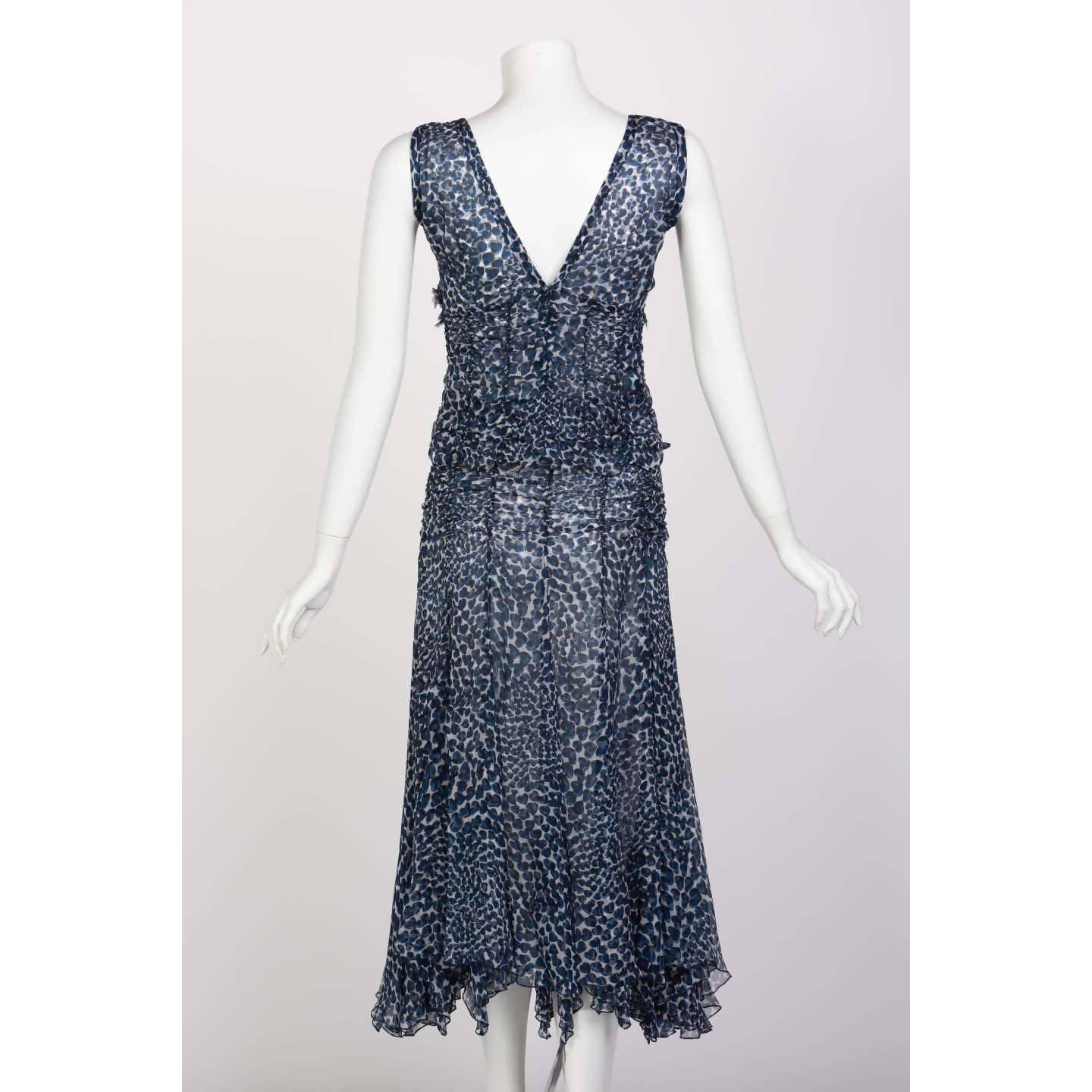 PRADA Blue Heart Print Ruched Top and Skirt Set | Size S/M – theREMODA