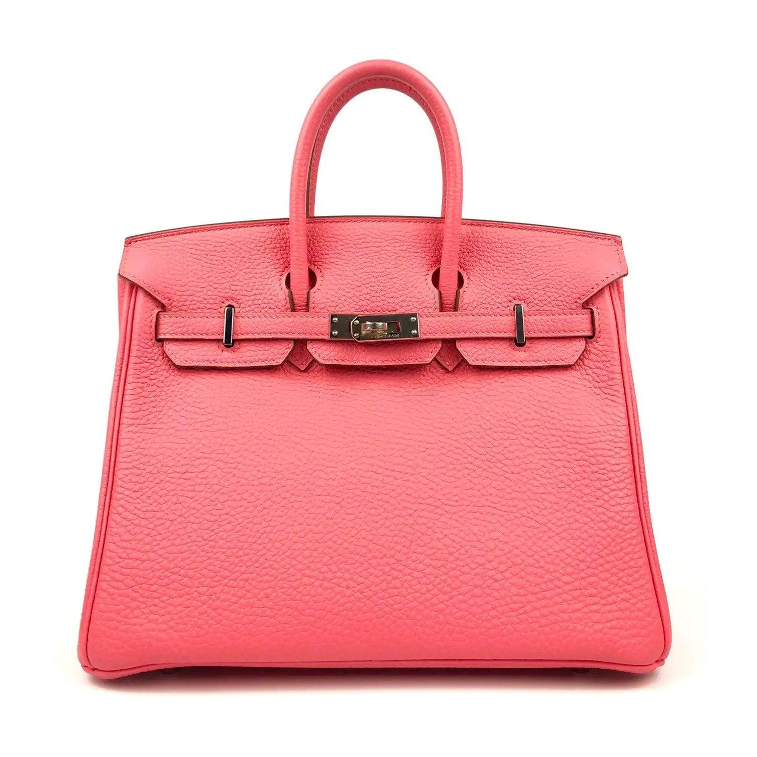 Herm s Birkin 25 Rose Lipstick Pink Togo Leather Bag theREMODA