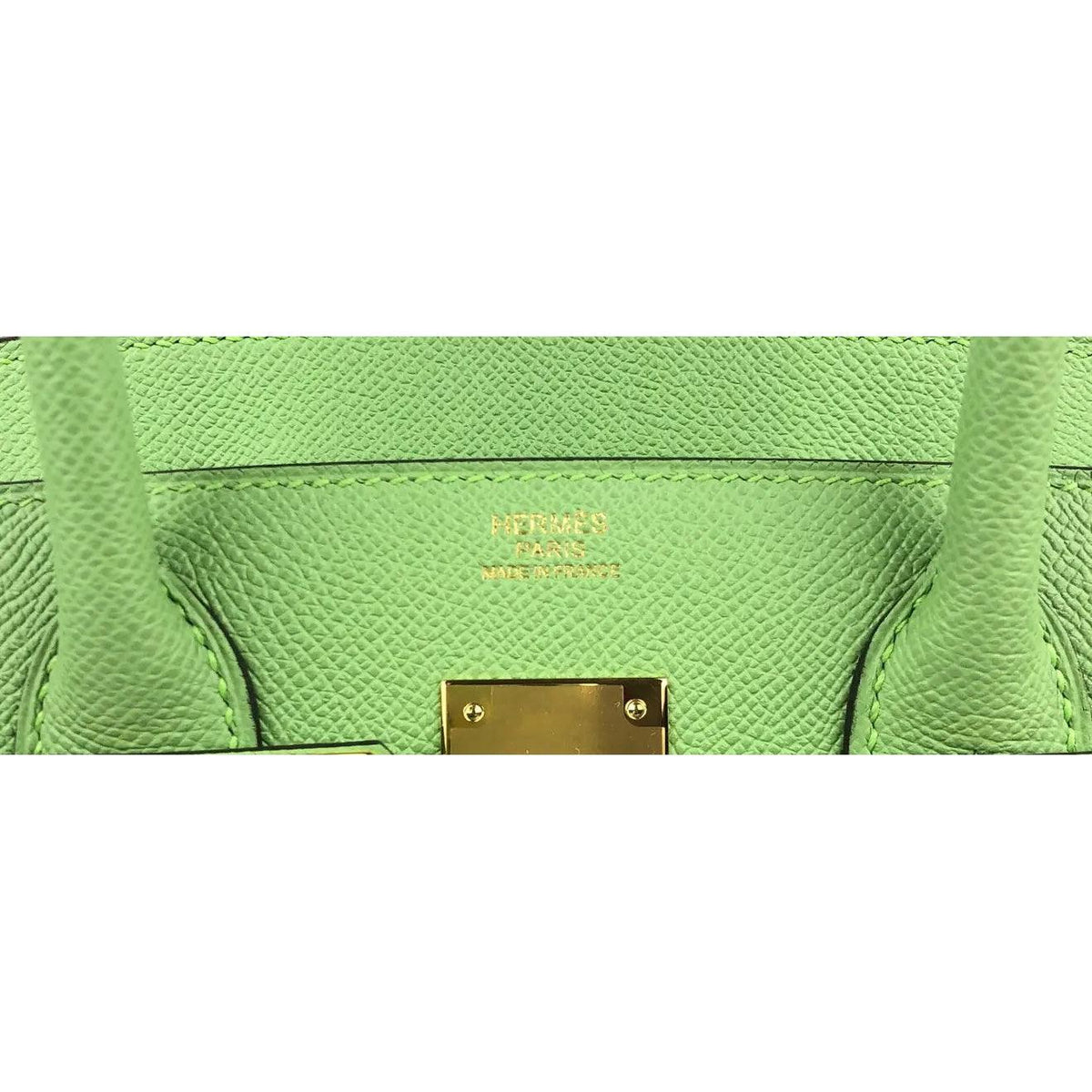 Hermes Birkin bag 35 Vert criquet Epsom leather Gold hardware