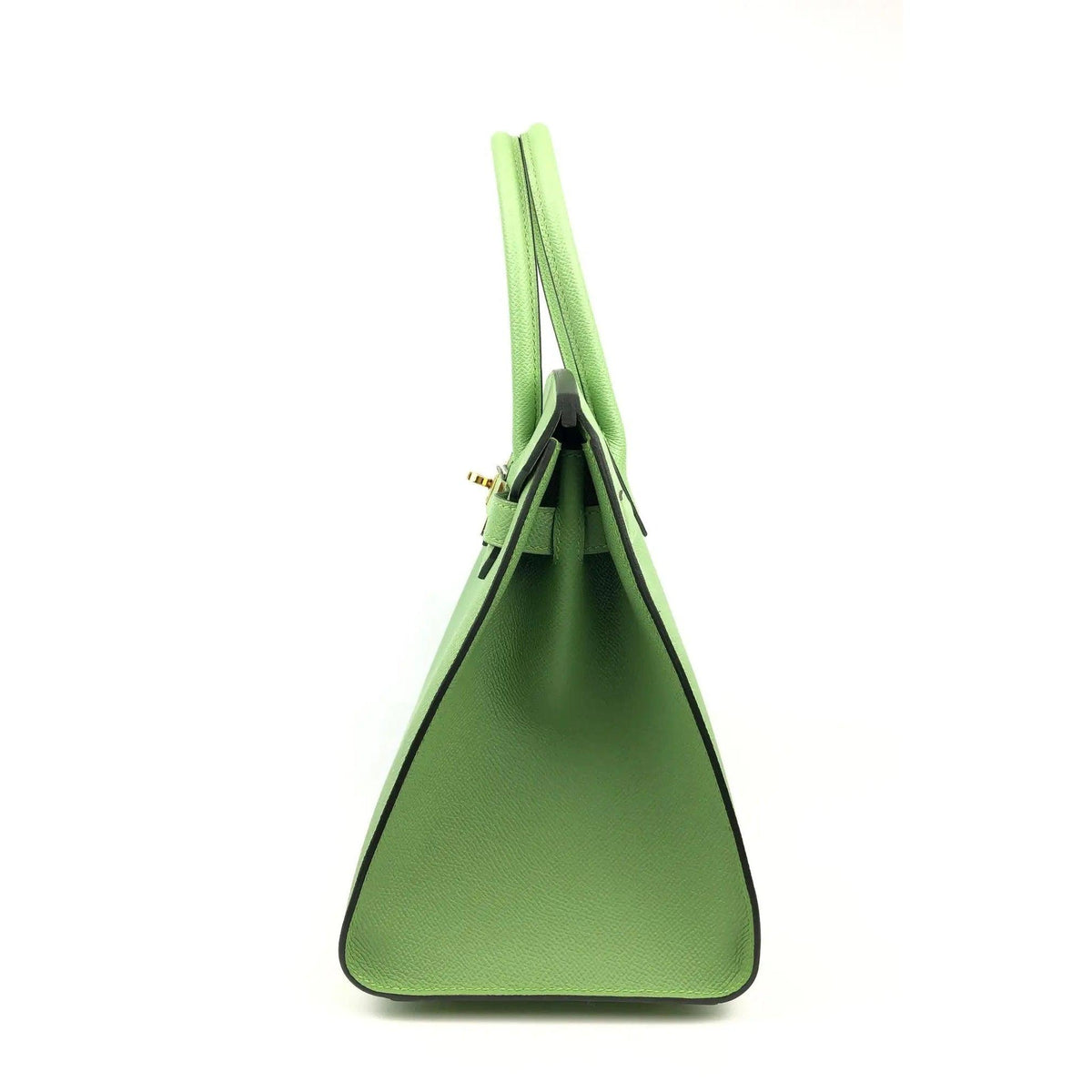 Pre-owned Rare HERMES Birkin 30 Vert Criquet Green Sellier Epsom Leather Bag - theREMODA