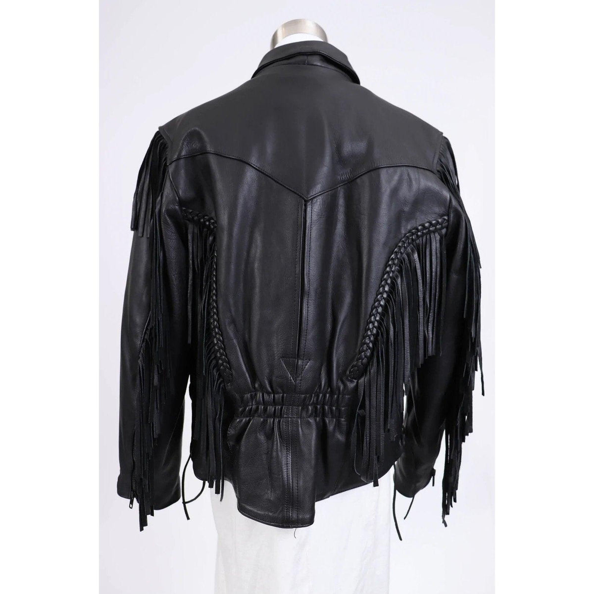 Pre-Owned RGC 90's Black Leather Biker Babe Jacket - theREMODA